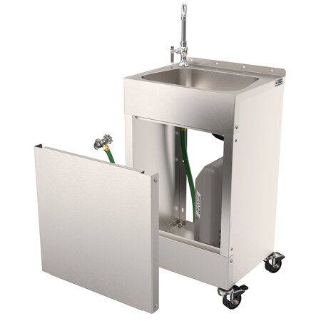 Acorn Controls ECO-Jr Portable Hand-Wash Station, 31" Rim Height, Hose In/Tank Out, Single Handle Gooseneck EPS1020-JR-CS-F40